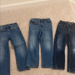 Three Boys' Denim Jeans - Blue Washes